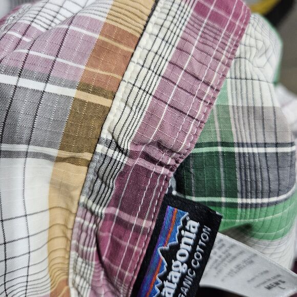 Patagonia Organic Cotton Button Shirt Mens Large Short Sleeve Pocket Outdoors - Picture 8 of 8